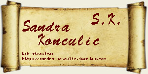 Sandra Konculić vizit kartica